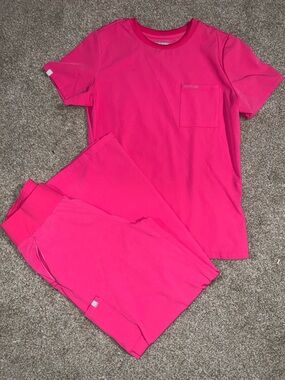 Wide Leg Women's Scrub Set